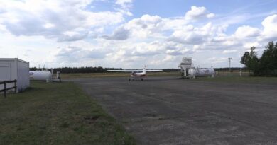 Auf dem Flugplatz Welzow wird der Einsatz von Drohnen getestet.