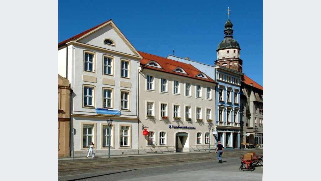 Gebäude der Handwerkskammer Cottbus am Altmarkt, Archivaufnahme.