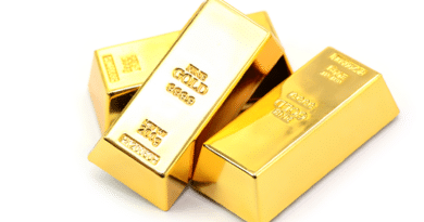 Goldbarren auf hellem Hintergrund als Symbolbild zum Goldankauf.