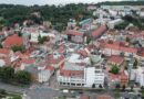Archiv-Luftaufnahme der Senftenberger Innenstadt; keine Aufnahme der erneuerten Bahnhofstraße.
